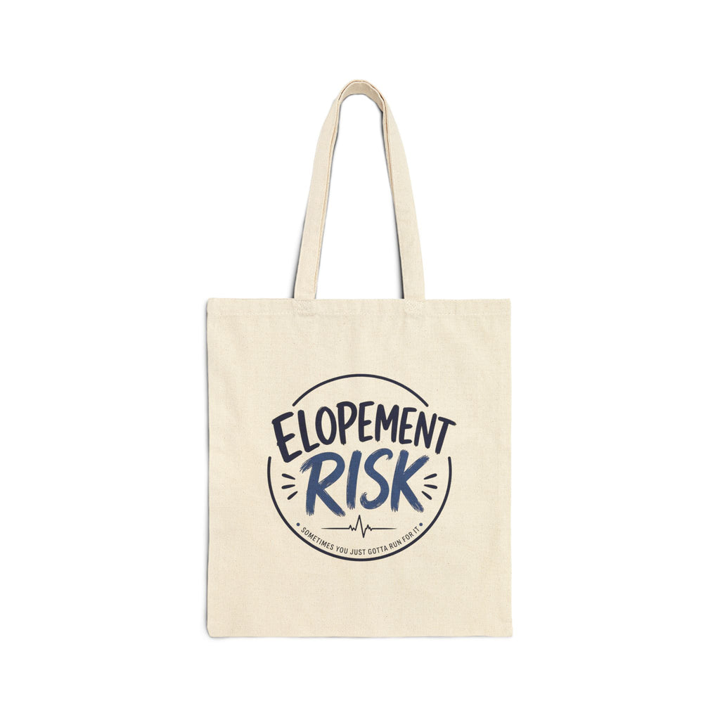 Canvas Tote — 'Elopement Risk' & Texas Nurses Printed Cotton Bag