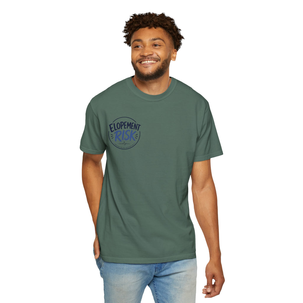 Texas Nurses T-Shirt — "Elopement Risk" Cute Armadillo Design, Big Hearts Texas Strong
