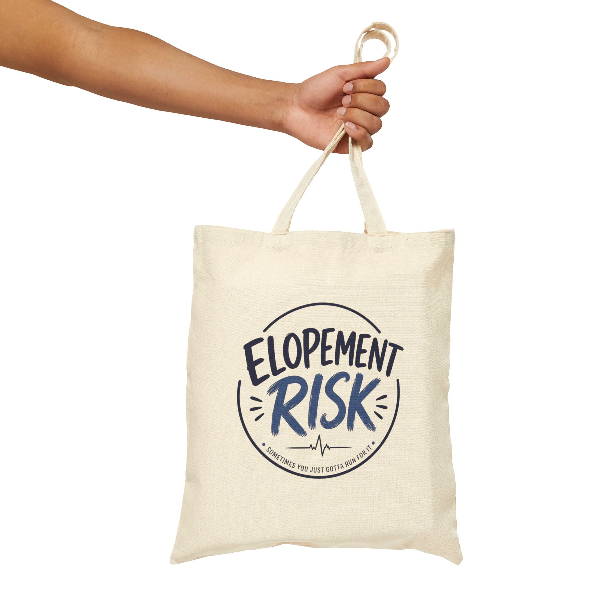 Canvas Tote — 'Elopement Risk' & Texas Nurses Printed Cotton Bag