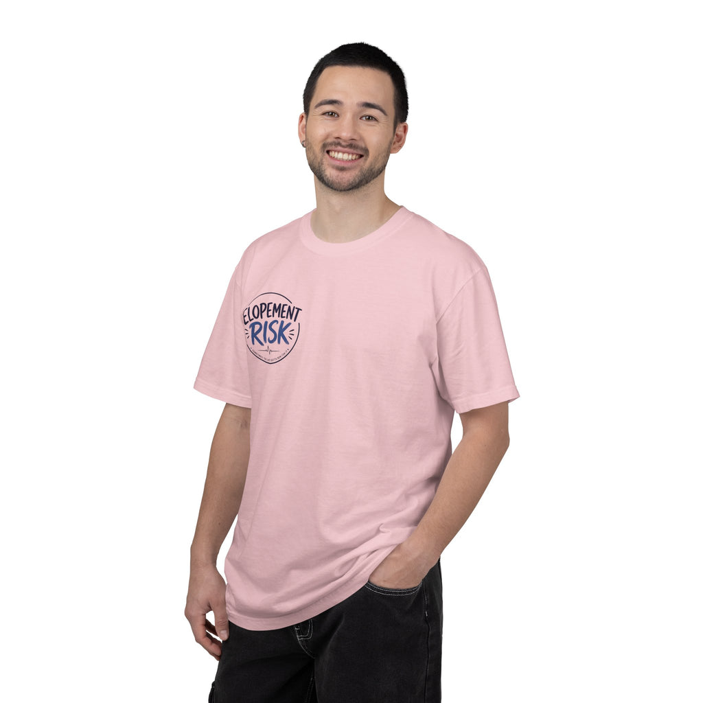 Texas Nurses T-Shirt — "Elopement Risk" Cute Armadillo Design, Big Hearts Texas Strong
