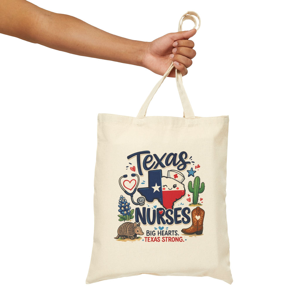 Canvas Tote — 'Elopement Risk' & Texas Nurses Printed Cotton Bag