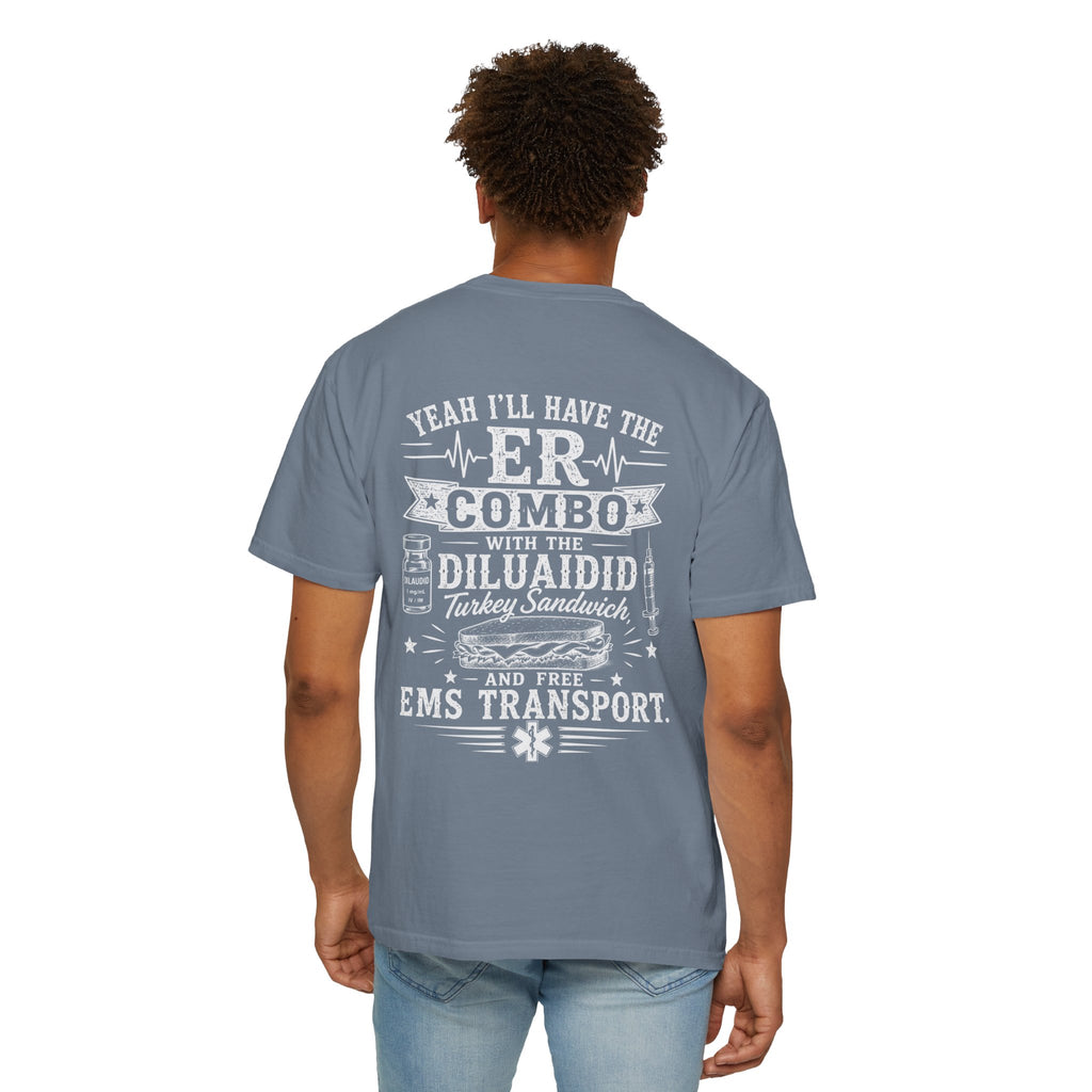 T-Shirt — 'Elopement Risk' ER Combo Graphic Tee for EMS & ER Nurses