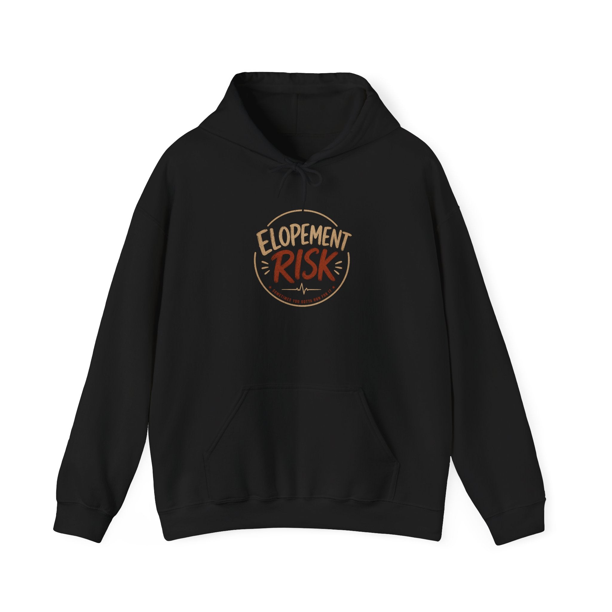 Hoodie - 'Elopement Risk' Cow Graphic Hoodie (Vintage Rodeo Stunt Poster)
