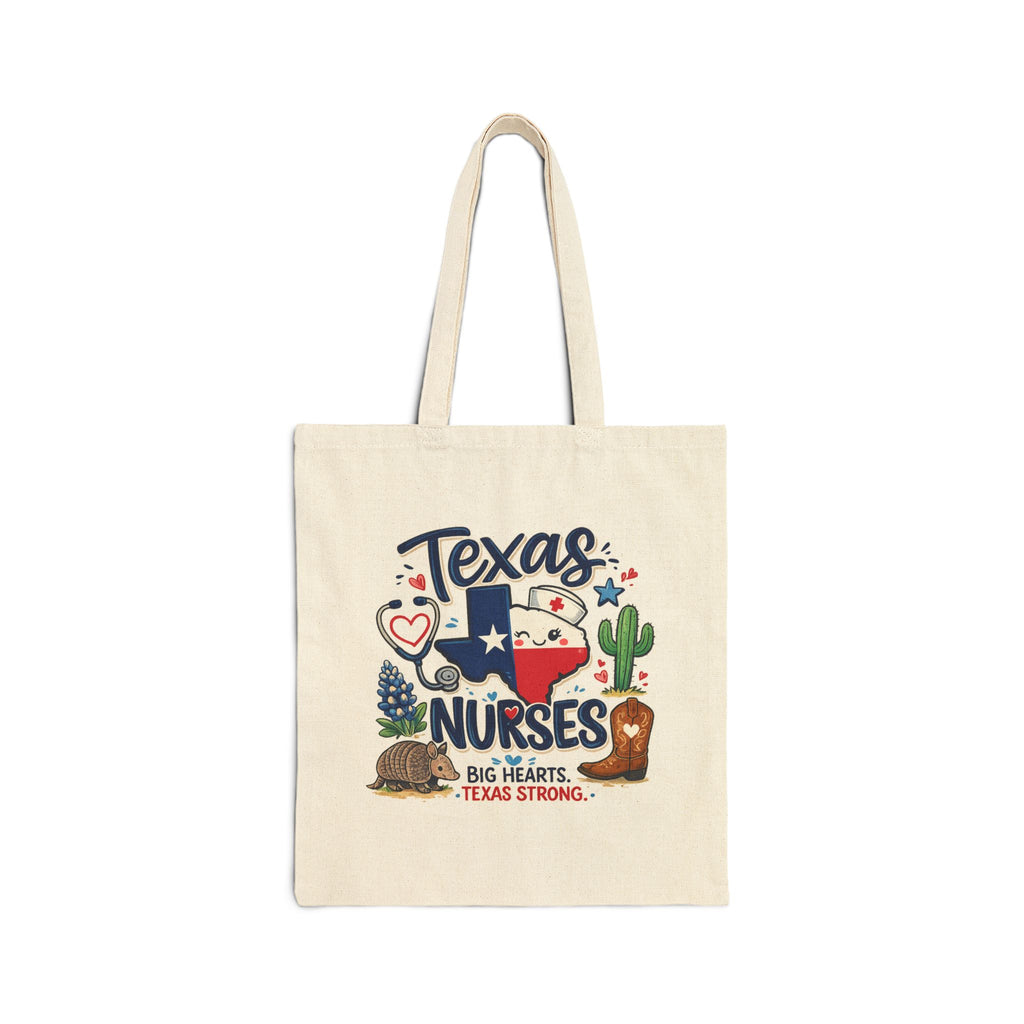Canvas Tote — 'Elopement Risk' & Texas Nurses Printed Cotton Bag