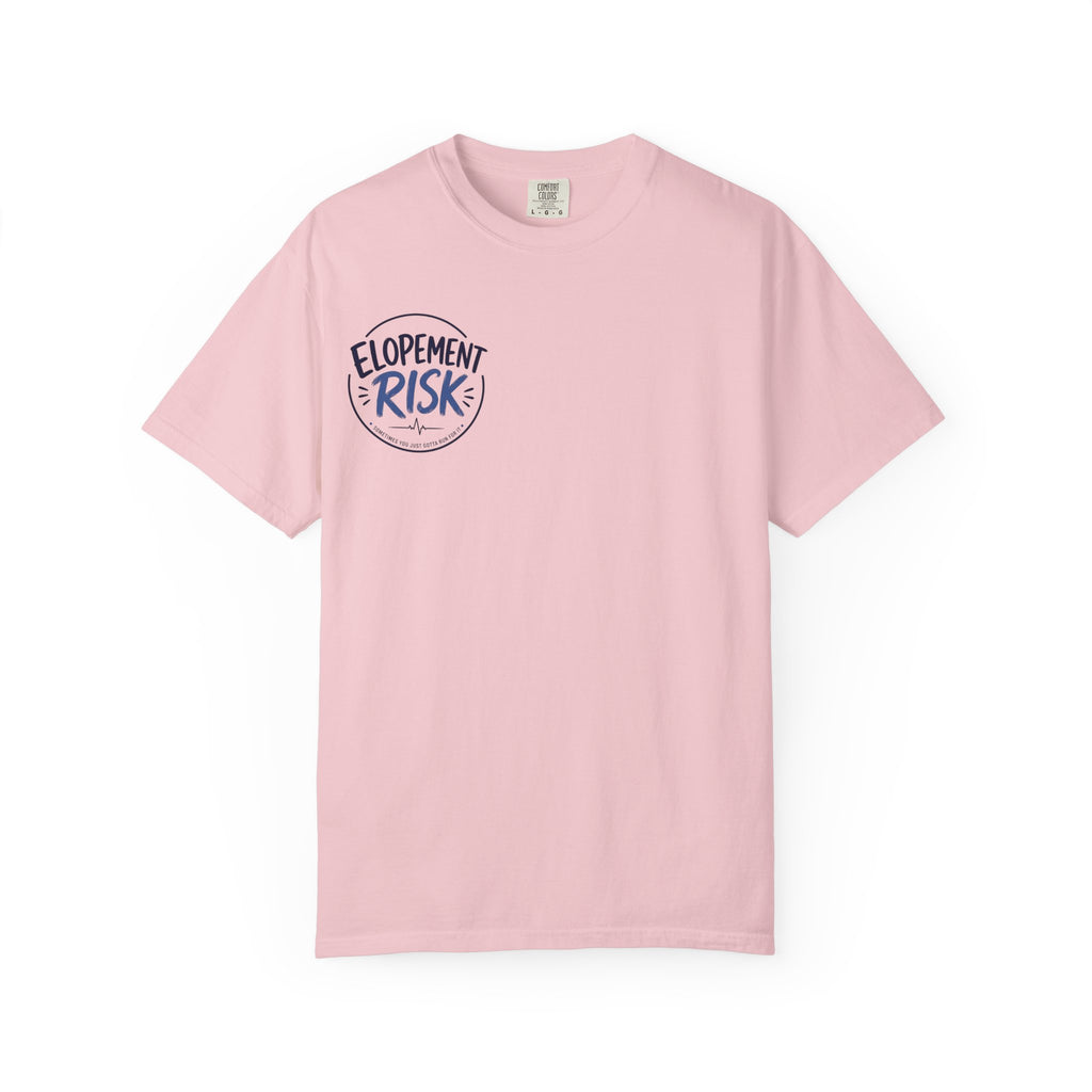 Texas Nurses T-Shirt — "Elopement Risk" Cute Armadillo Design, Big Hearts Texas Strong