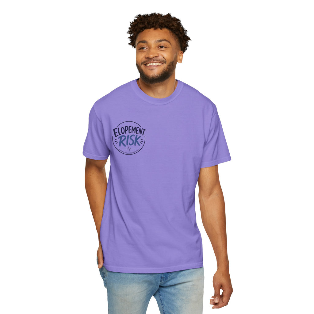 Texas Nurses T-Shirt — "Elopement Risk" Cute Armadillo Design, Big Hearts Texas Strong