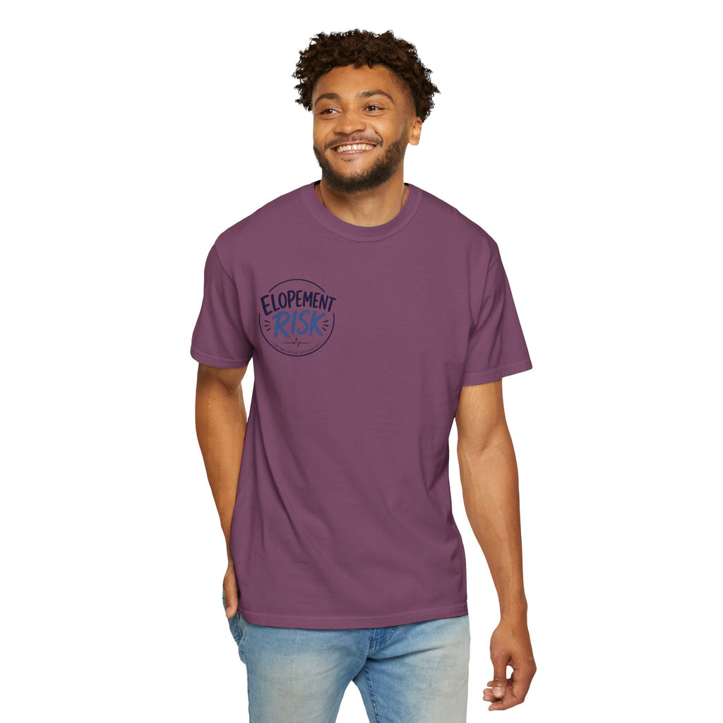 Texas Nurses T-Shirt — "Elopement Risk" Cute Armadillo Design, Big Hearts Texas Strong