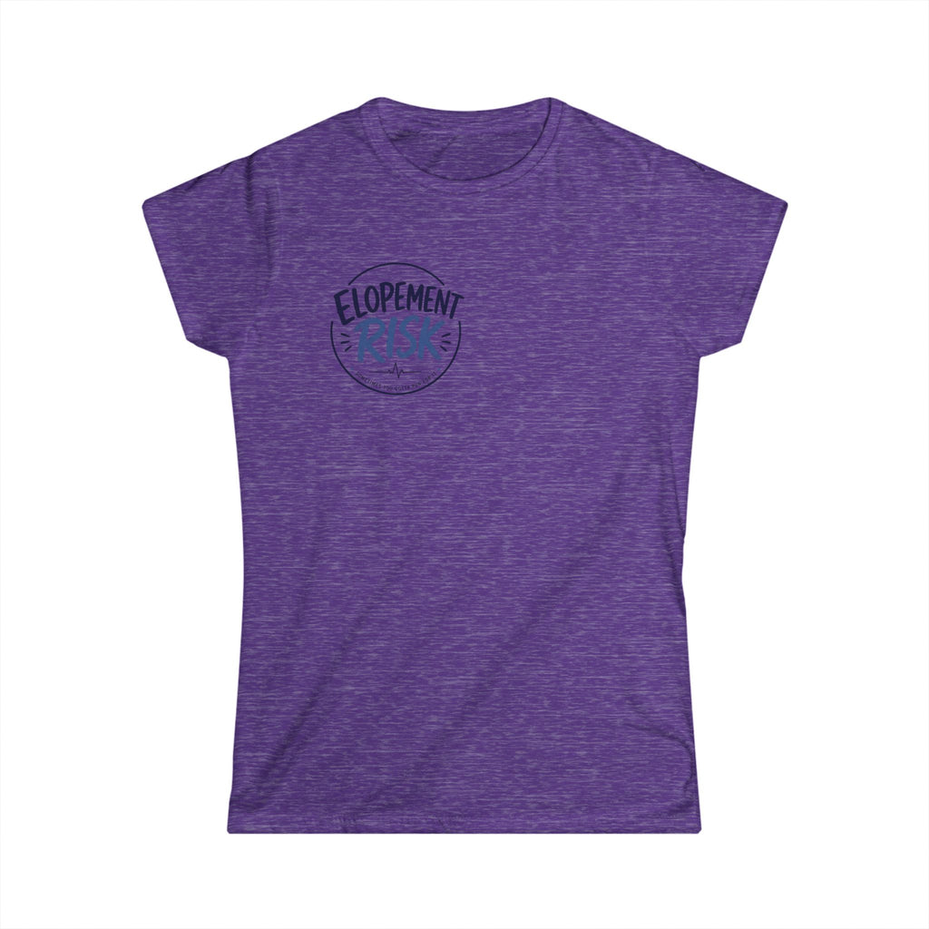 Women's Tee — "Elopement Risk" Struck By Cow Funny Nursing/Medical Humor Shirt