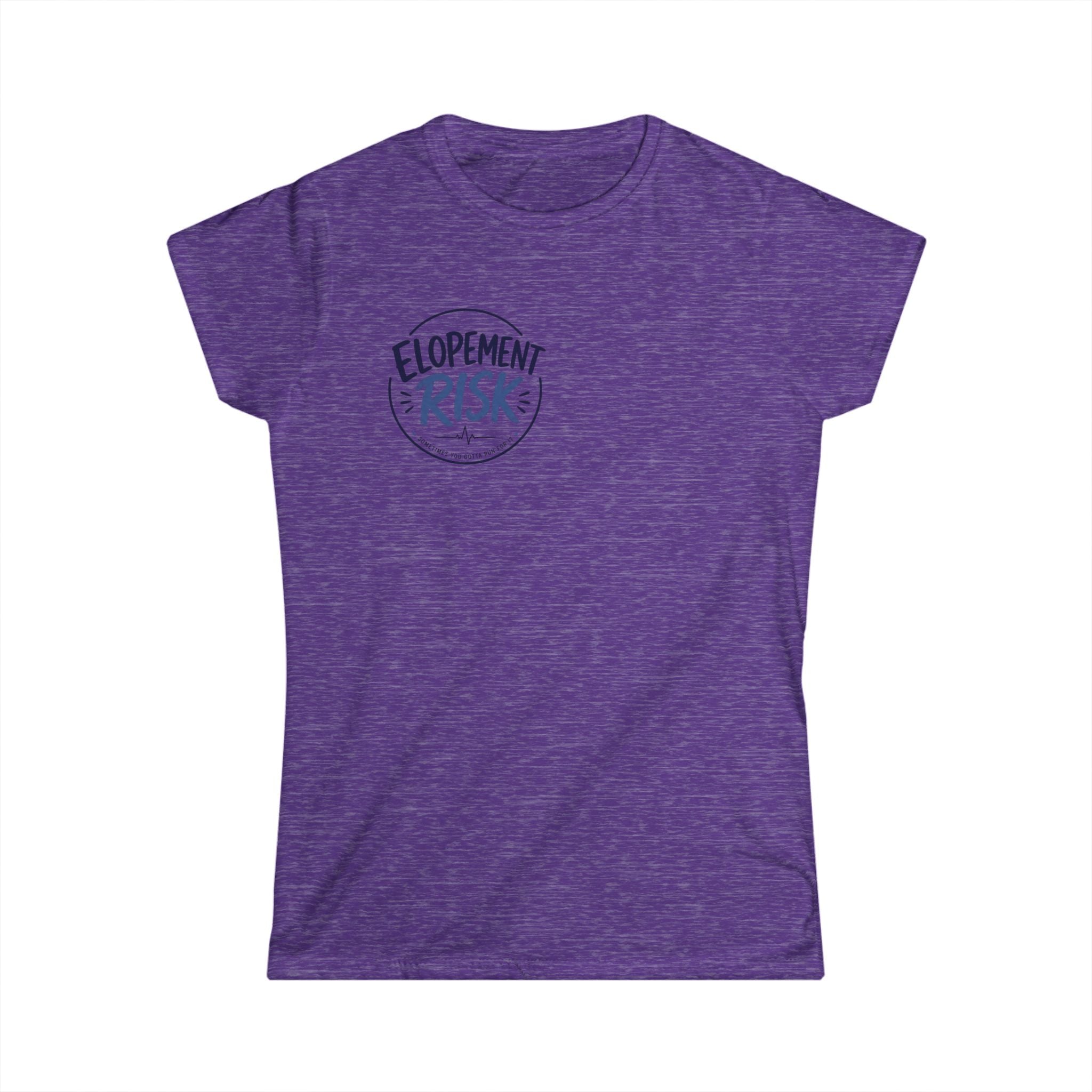 Women's Tee — "Elopement Risk" Struck By Cow Funny Nursing/Medical Humor Shirt